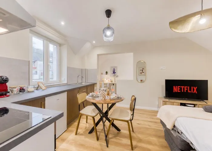 Apartament La Indigo 4 Personnes 3 Lits Bureau Fibre Proche Gare De Compiegne *