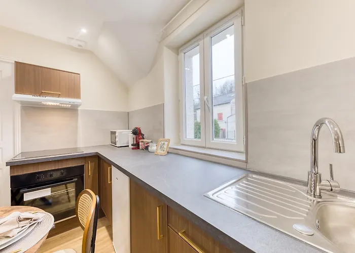 Apartament La Indigo 4 Personnes 3 Lits Bureau Fibre Proche Gare De Compiegne Janville (Calvados)